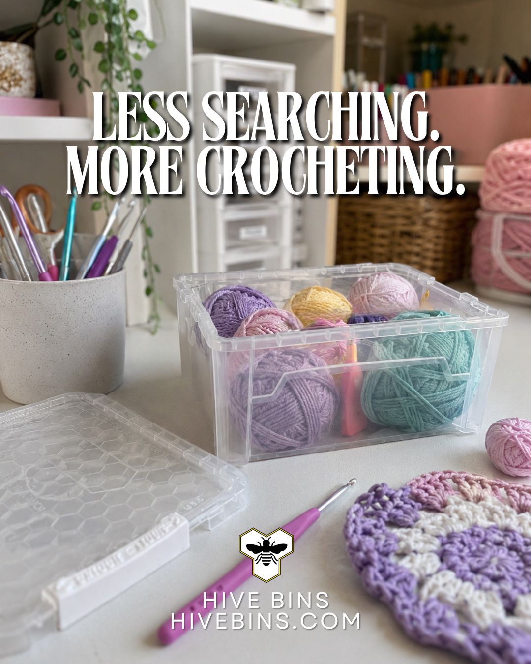 Less Searching. More Crocheting.