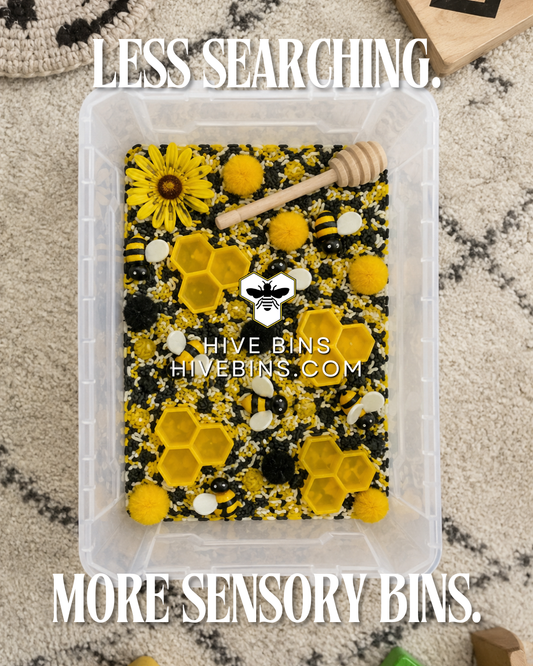 Less Searching. More Sensory Bins.